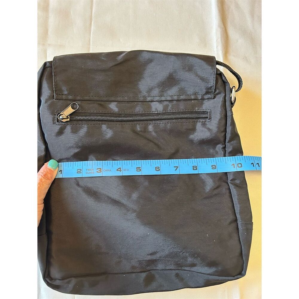 Vintage Disney World Mickey Mouse Crossbody Messenger Bag Black Medium - Picture 11 of 12
